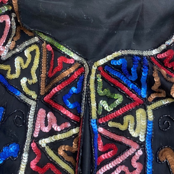 Vintage Jakelin Designs Sequin Silk Jacket - Picture 11 of 16